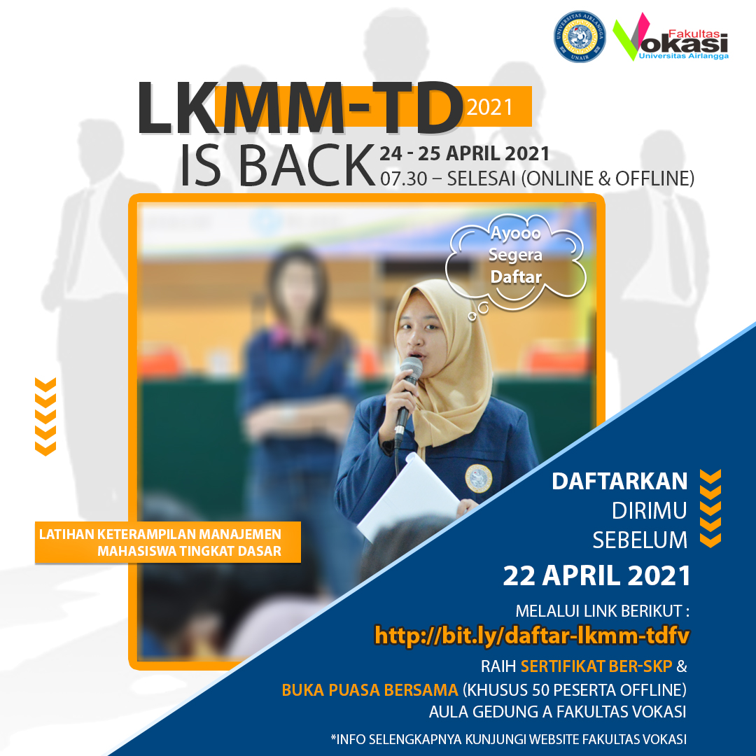 Pengumuman Kegiatan LKMM-TD 2021