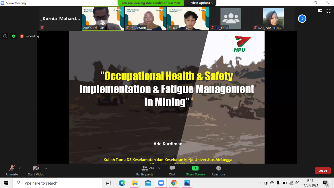 Implementasi Fatigue Management sebagai Upaya Pencegahan Kecelakaan Kerja di Sektor Pertambangan