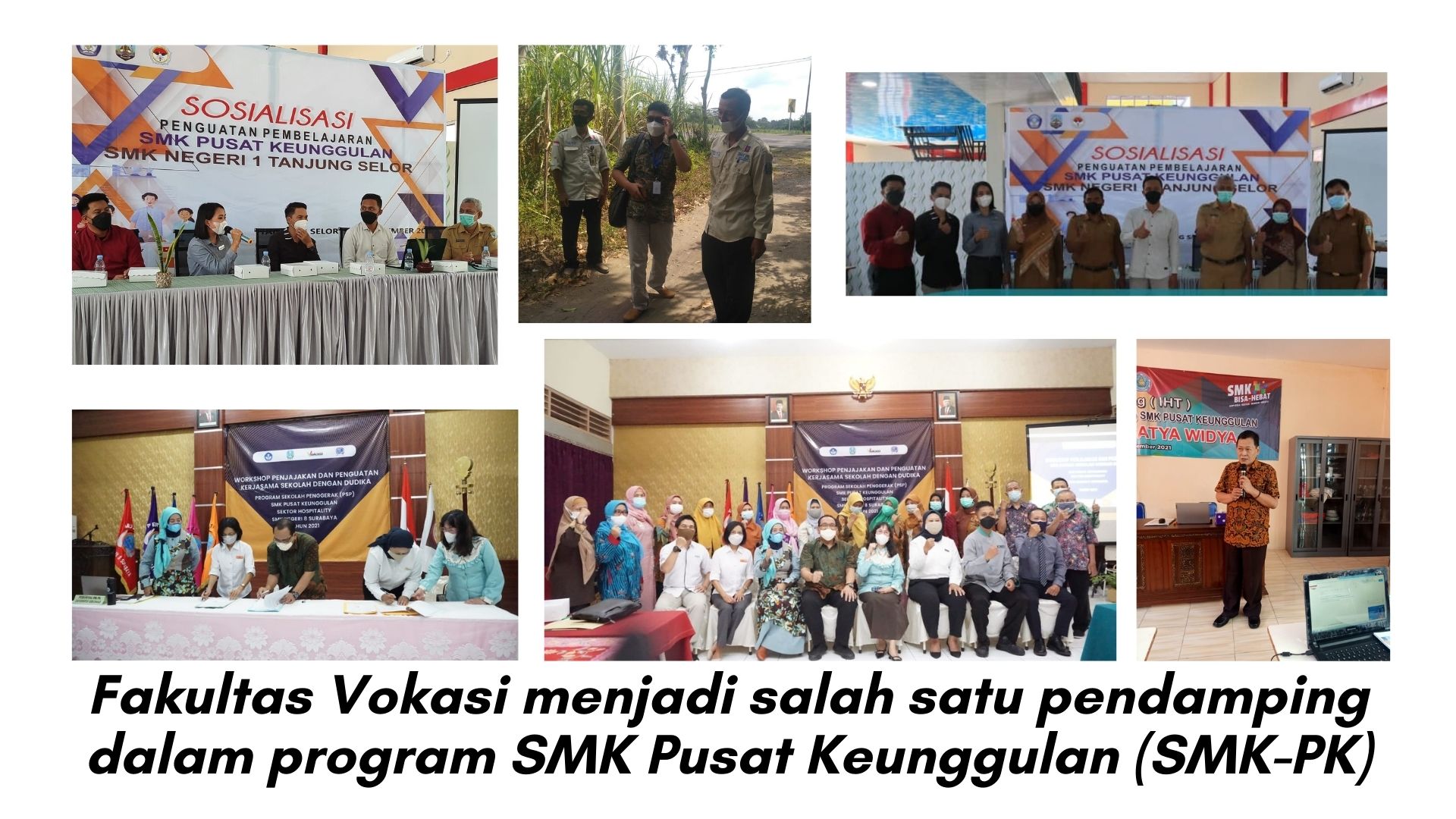 Fakultas Vokasi UNAIR menjadi salah satu pendamping dalam program SMK-PK yang diselenggarakan oleh KEMENDIKBUD