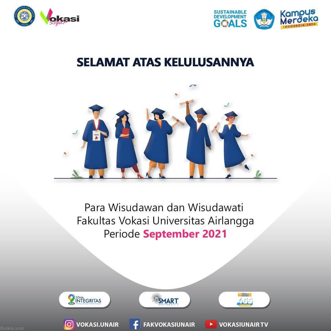 Happy Graduation – Wisuda Universitas Airlangga Periode September 2021
