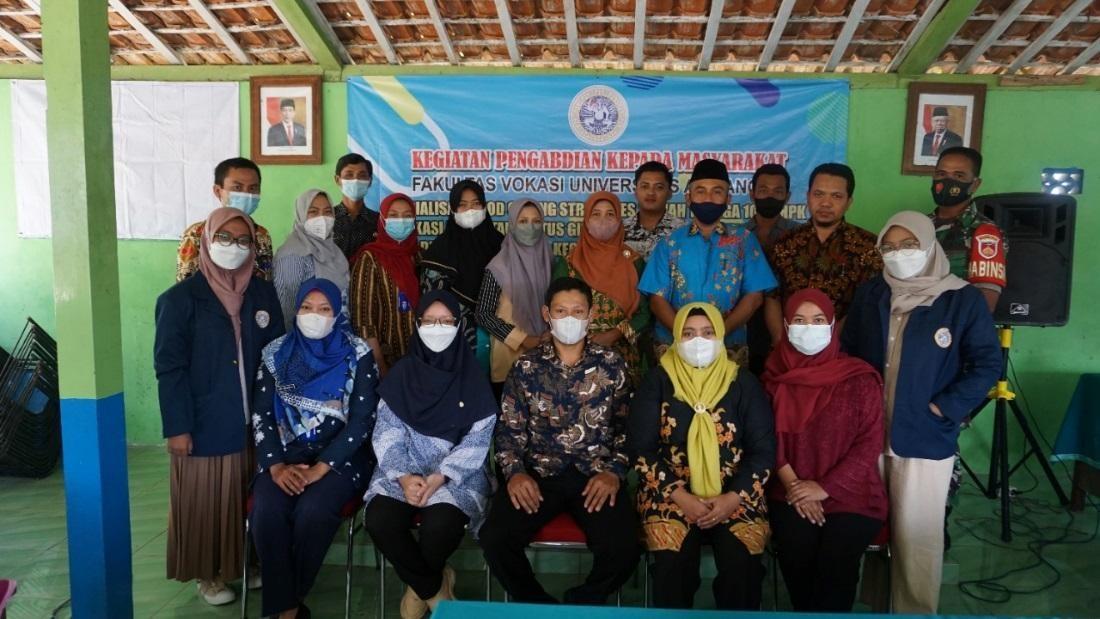 Aksi Pengabdian Masyarakat Vokasi Unair Sosialisasikan Strategi Pencegahan Stunting di Desa Karangannyar Blora Jawa Tengah