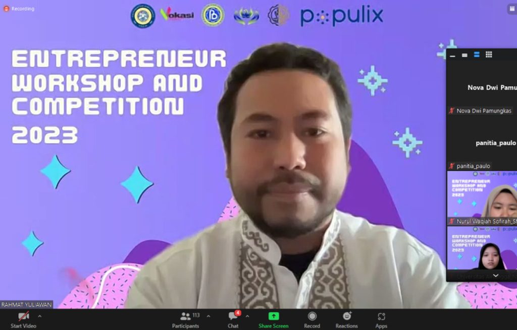 Webinar Enterpreneur Workshop and Competition