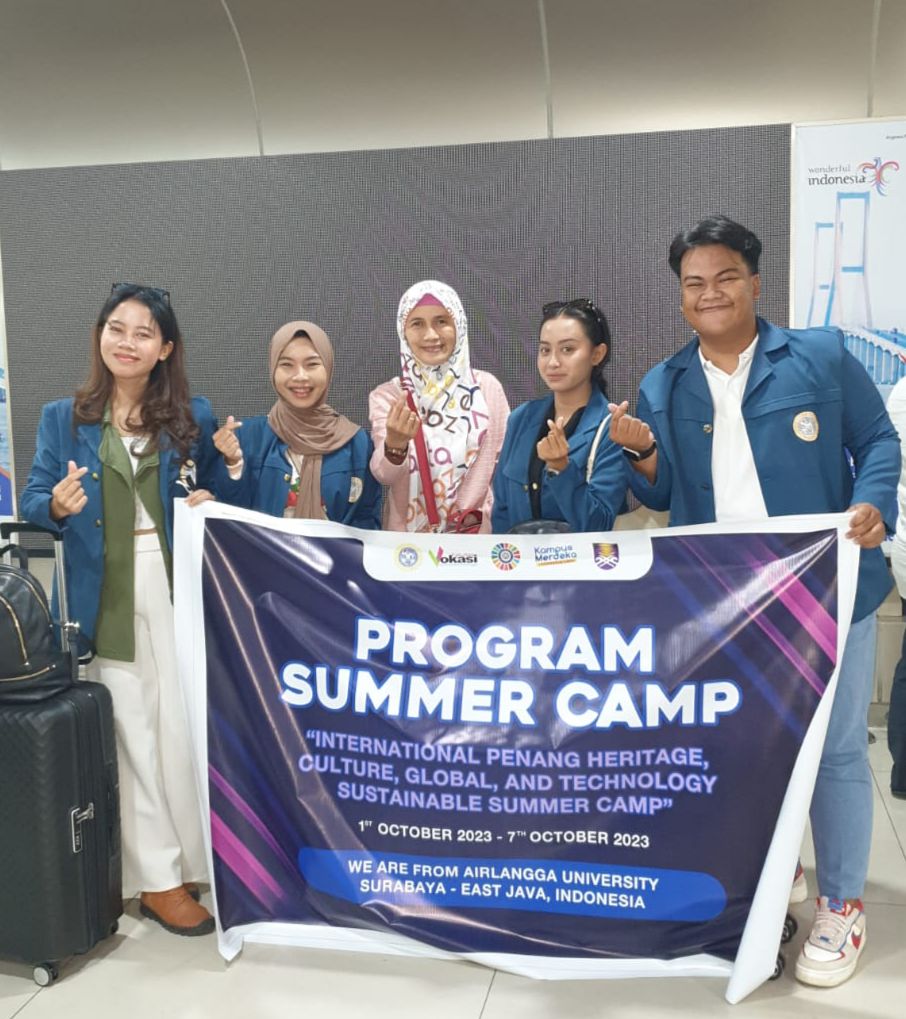 Mahasiswa Perhotelan UNAIR Mewakili Kegiatan International Penang Heritage, Culture, Global and Technology Sustainable Summer Camp 2023, Malaysia