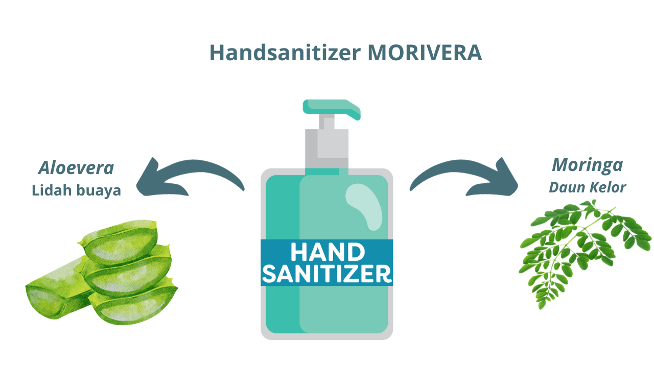 Hand Sanitizer Alternatif Dari Rumah : MORIVERA (Moringa dan Aloevera)