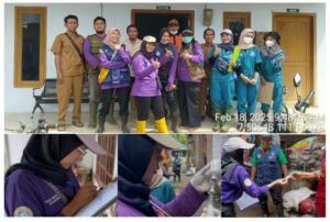 Mahasiswa Paramedik Veteriner UNAIR Bersama Dinas Pertanian Kabupaten Nganjuk Tangani PMK - septia andini kusumastuti