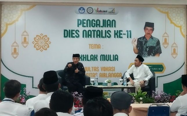 Pengajian Dies Natalis Vokasi ke-11: Menanamkan Akhlak sebagai Fondasi Pendidikan di Vokasi UNAIR_Dokumen Istimewa