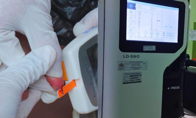 Mahasiswa D4 TLM Magang di RS Bhayangkara Surabaya: Periksa Gula Darah untuk Cegah Diabetes Sejak Dini_dokumen istimewa