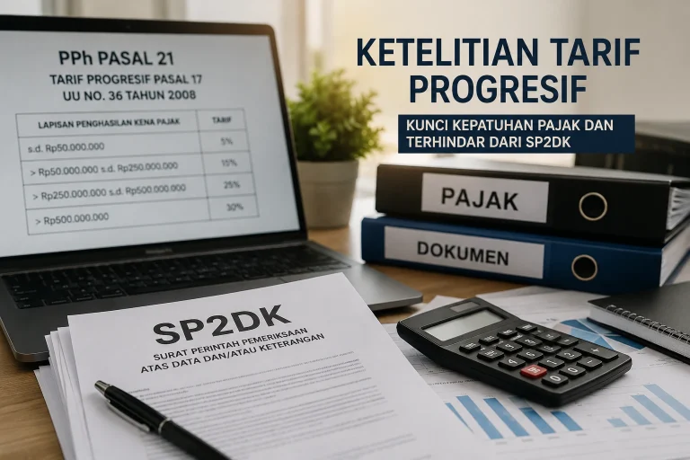 Ilustrasi kesalahan penerapan tarif progresif Pasal 17 pada perhitungan PPh Pasal 21